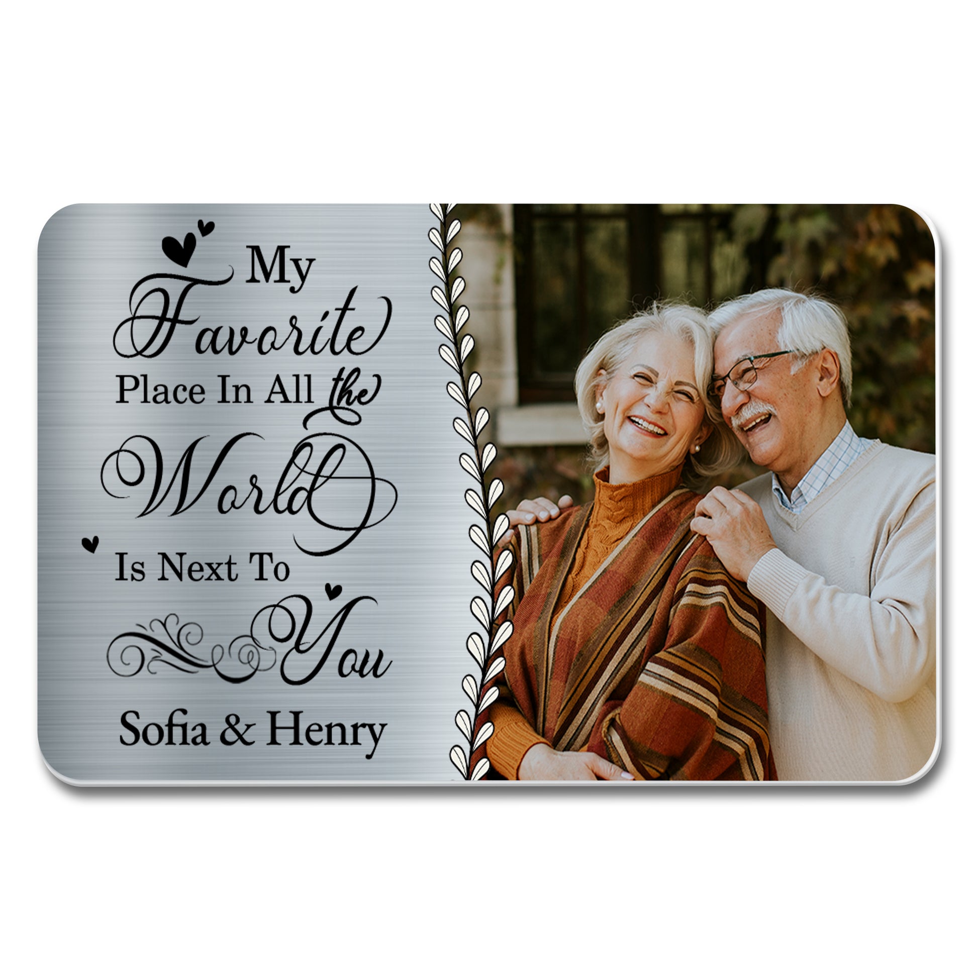 My Favorite Place Is Next To You, Heart and Floral Design