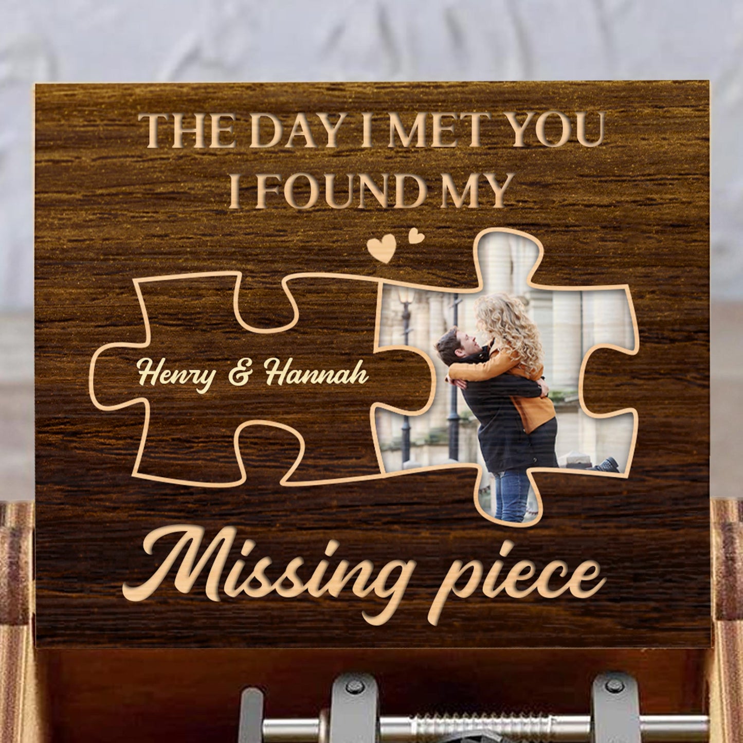 The Day I Met You I Found My Missing Piece Puzzle Photo