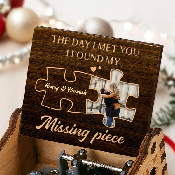 The Day I Met You I Found My Missing Piece Puzzle Photo
