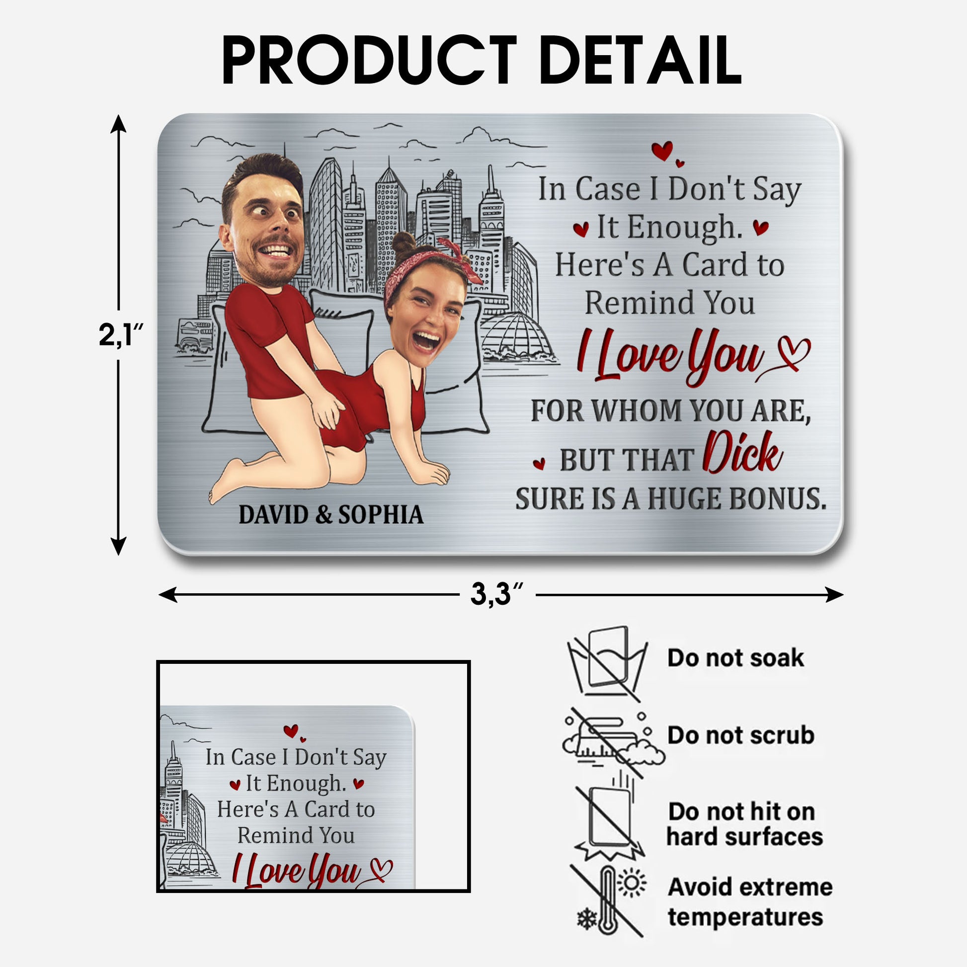 Love Reminder With City Skyline And Caricature Faces