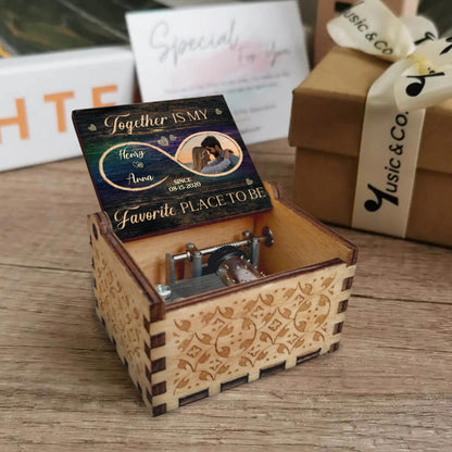 Together My Favorite Place To Be Photo Music Box