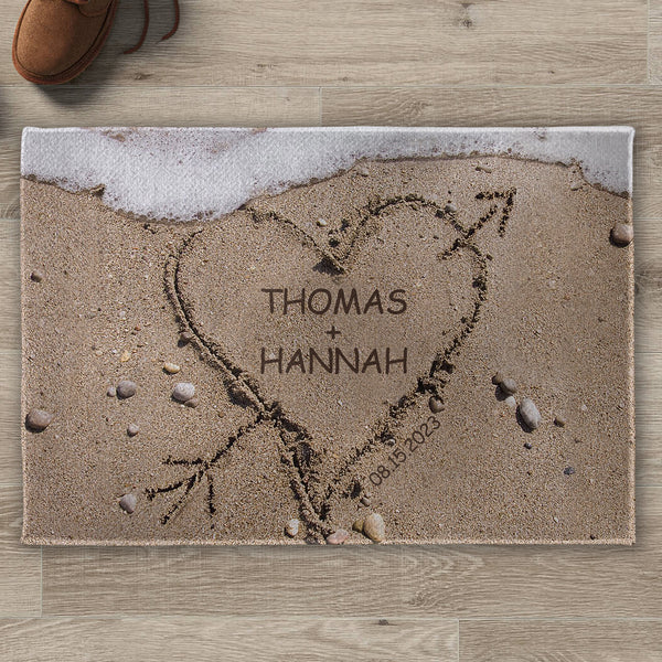 Forever In Love With Sand Heart Design