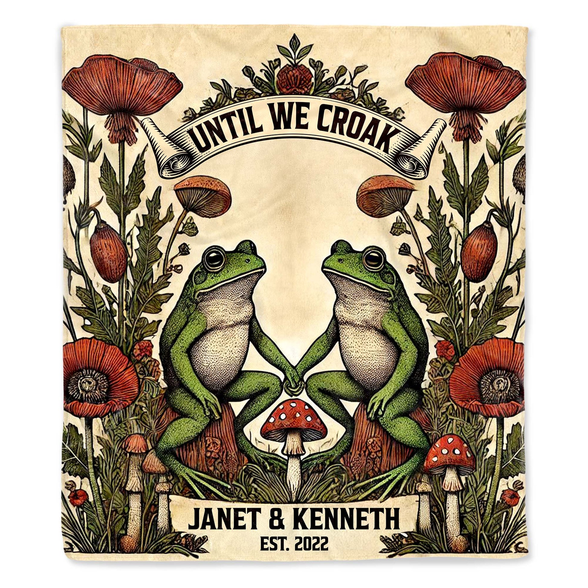 Until We Croak, Frogs and Flowers Artwork