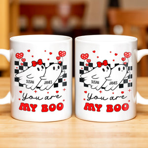 You Are My Boo Ghosts And Hearts Mug Design