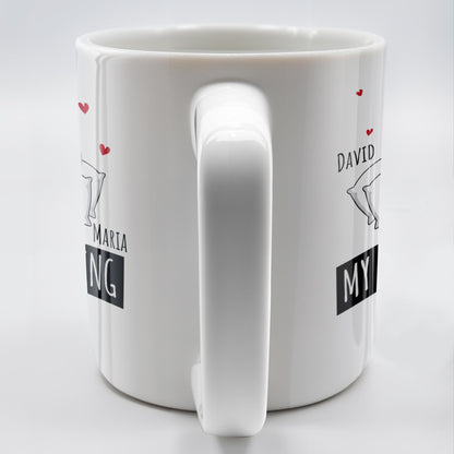 My Favorite Thing Romantic Cartoon Couple Mug