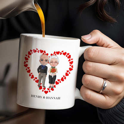 To My Husband Forever Love Message With Hearts And Couple