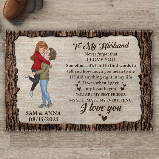 I Love You, You Are My Everything, Perfect Gift For Spouse - Personalized Custom Doormat - CPL265_DRM