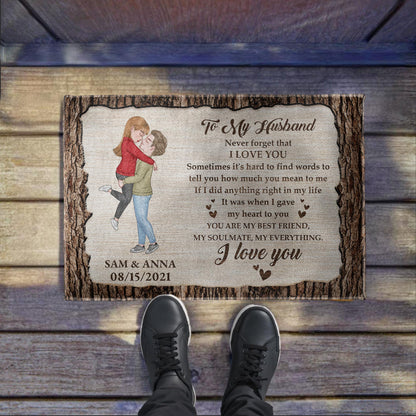 I Love You, You Are My Everything, Perfect Gift For Spouse - Personalized Custom Doormat - CPL265_DRM