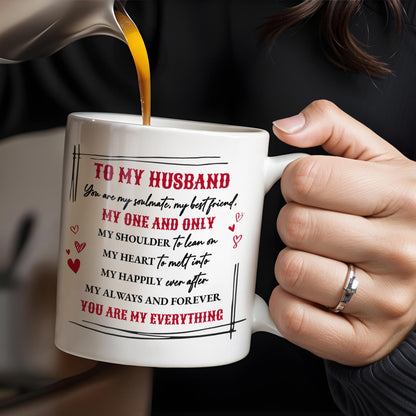 To My Husband You Are My Everything, Romantic Skyline and Couple Design