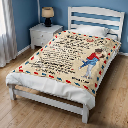 To My Husband Amazing Life Love Expression Blanket - Personalized Custom Blanket - CPL269_BLK