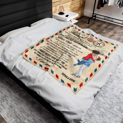 To My Husband Amazing Life Love Expression Blanket - Personalized Custom Blanket - CPL269_BLK