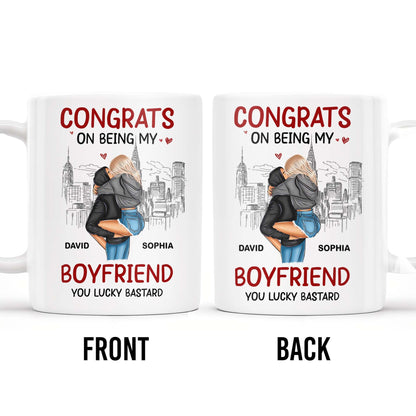 Congrats On Being My Boyfriend City Skyline Mug