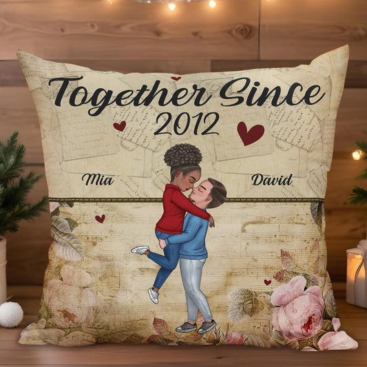 Together Since With Couple, Hearts, And Roses