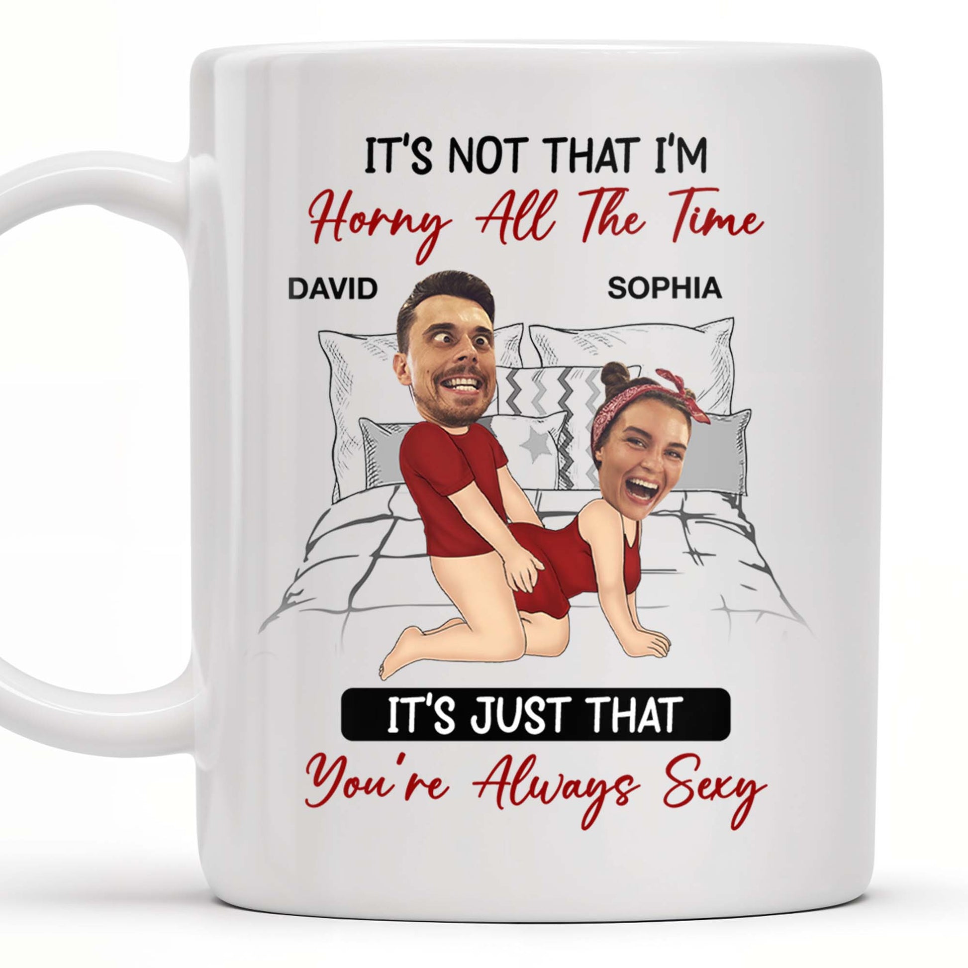 Romantic Couple in Red You're Always Sexy Quote