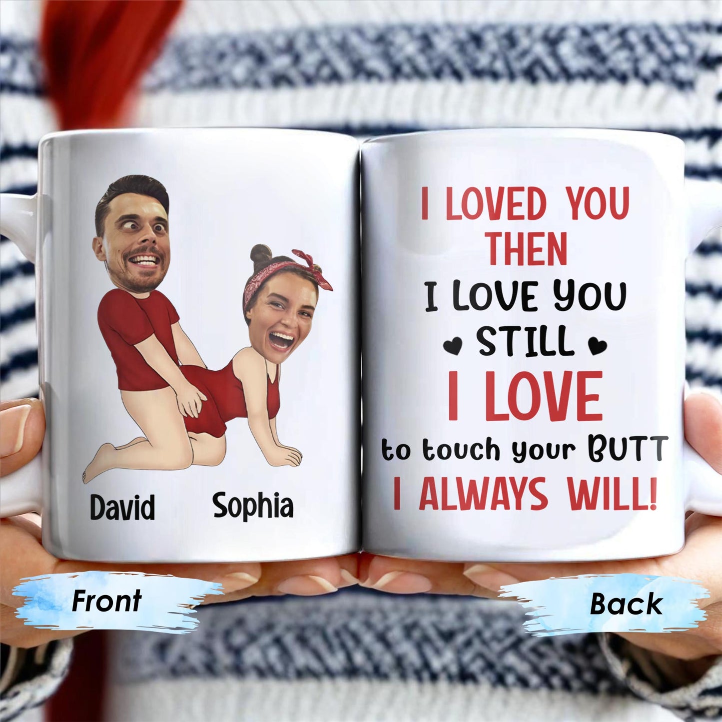 I Loved You Then, I Love You Still, Always Will Cartoon Couple Mug