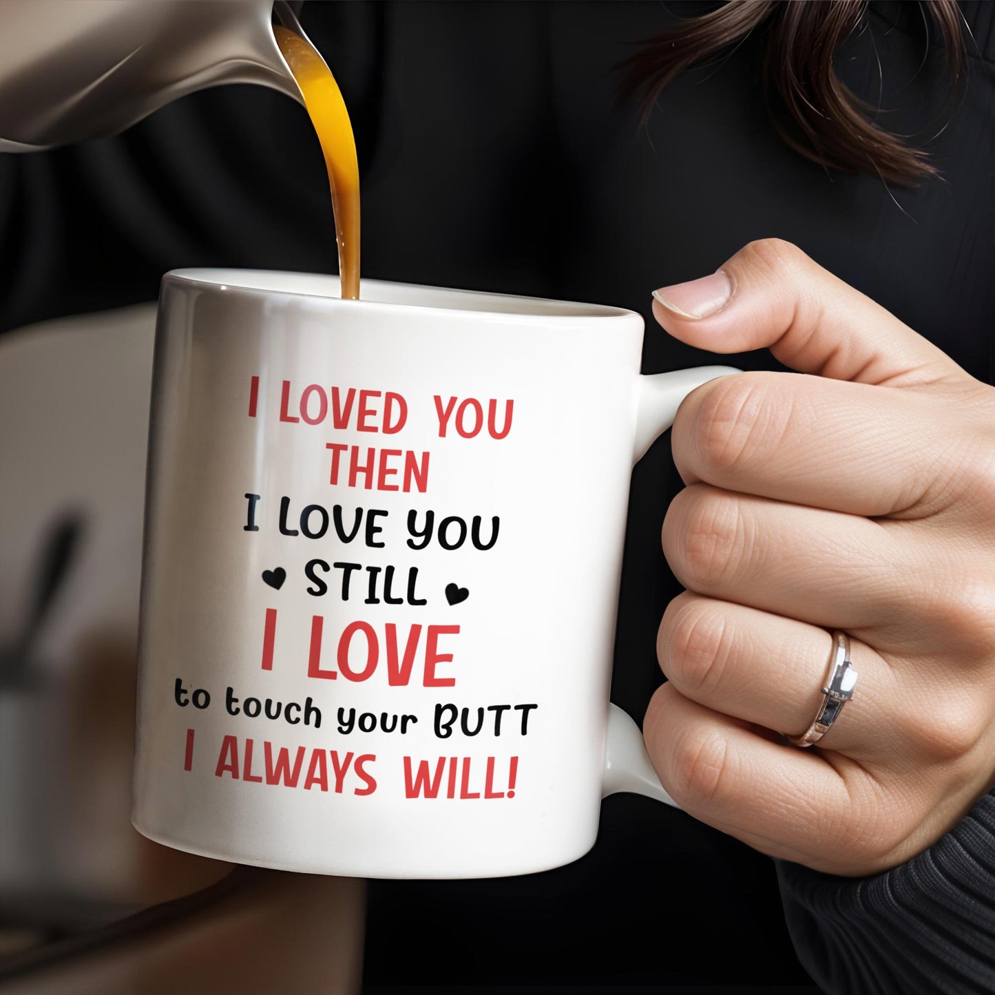 I Loved You Then, I Love You Still, Always Will Cartoon Couple Mug