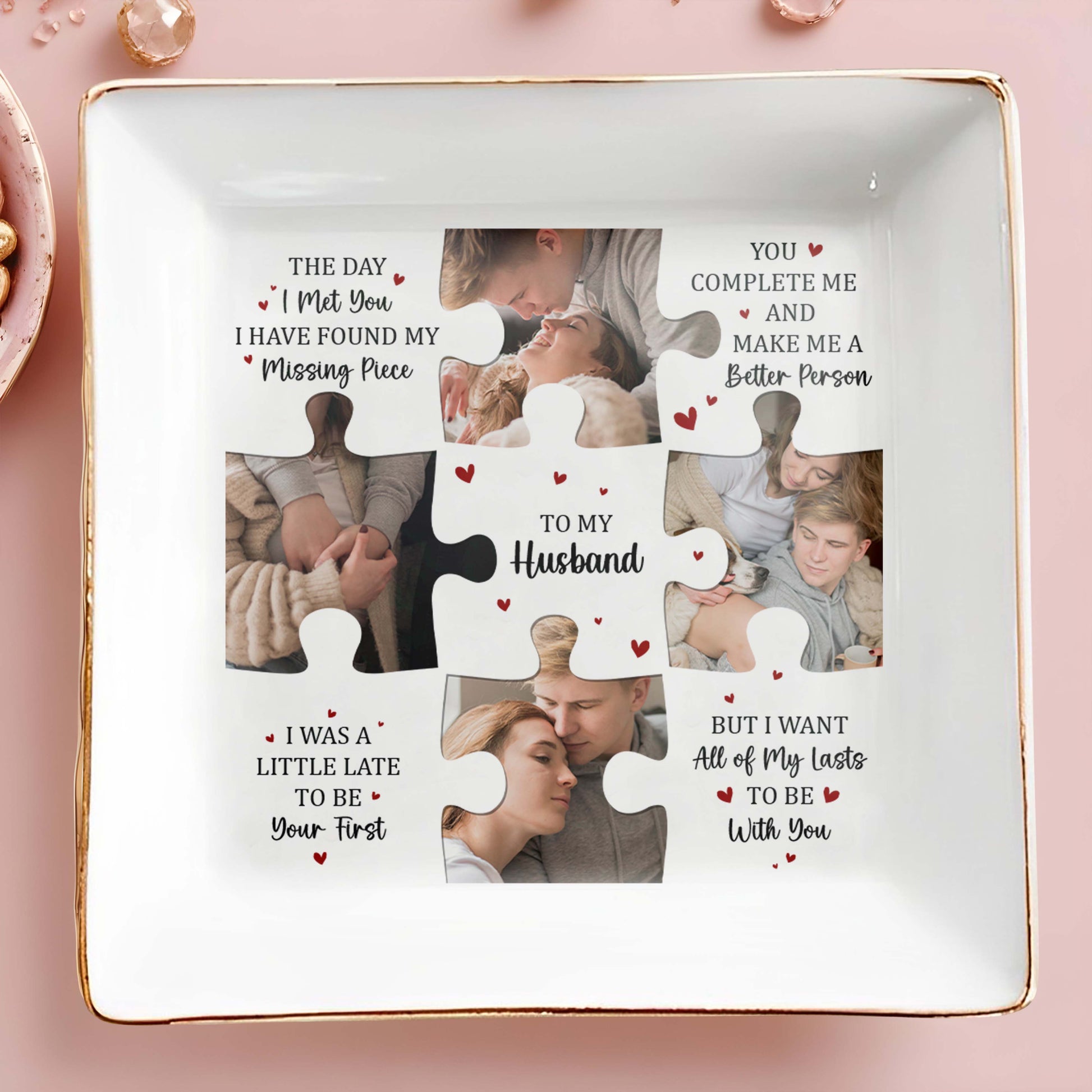 Missing Piece Puzzle Hearts Message To Husband