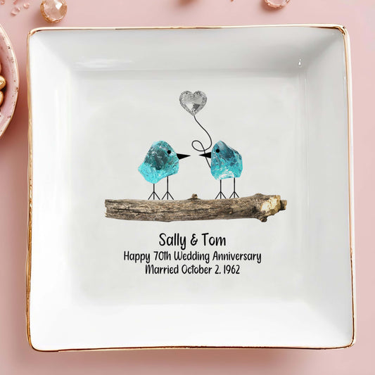 Celebrate Lifelong Love With Charming Birds Keepsake