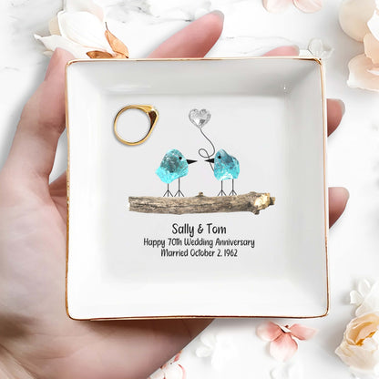 Celebrate Lifelong Love With Charming Birds Keepsake