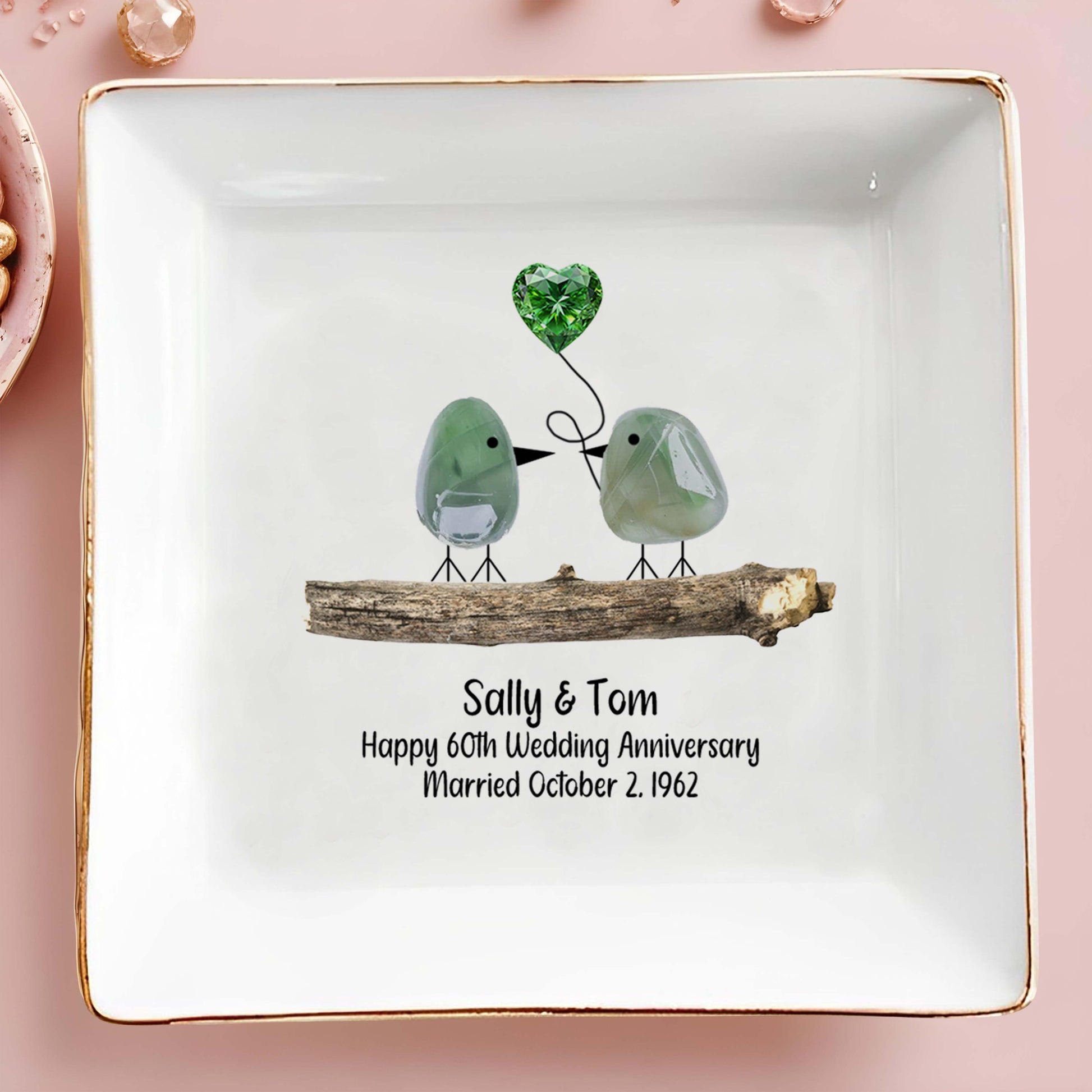 Celebrate Lifelong Love With Charming Birds Keepsake