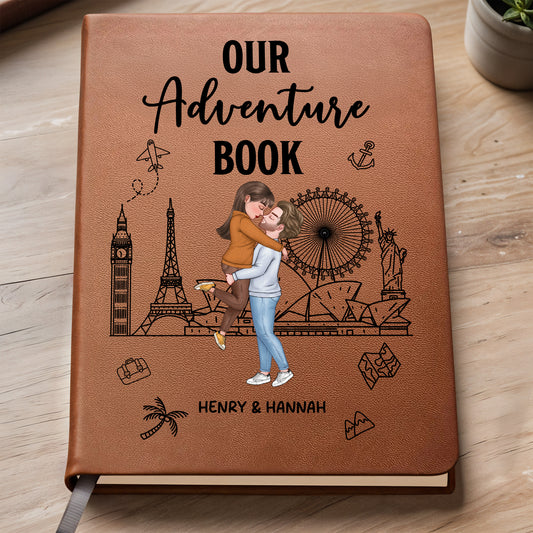 Our Adventure Book With Famous Landmarks And Couple