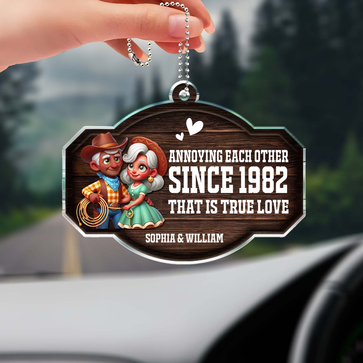 Annoying Each Other True Love Couple Ornament - Personalized Custom Acrylic Ornament, Car Hanging Ornament - CPL309_ACA