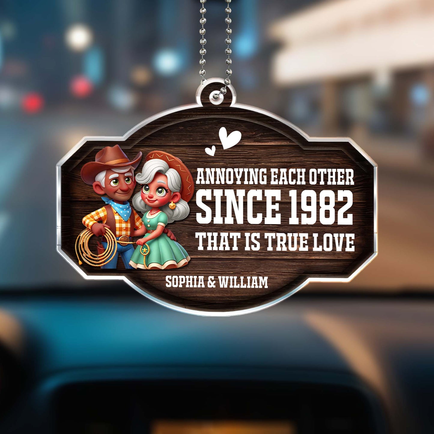 Annoying Each Other True Love Couple Ornament - Personalized Custom Acrylic Ornament, Car Hanging Ornament - CPL309_ACA