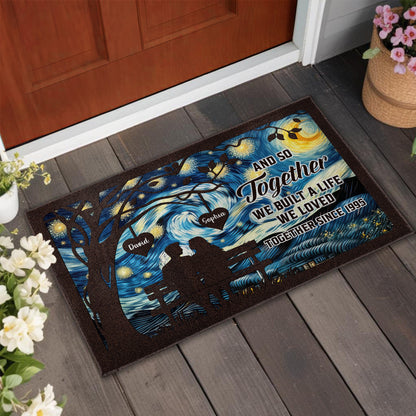 Together We Built A Love Night Sky Bench Couple