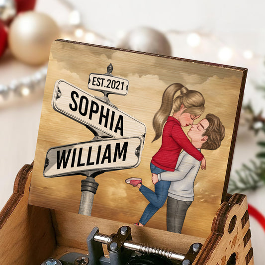 Timeless Embrace Moment Forever Captured Street Signs Design