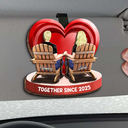 Together Since [Year] Holding Hands Heart Design