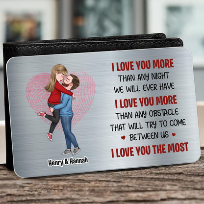 I Love You More Than Any Night, Couple Embrace With Heart