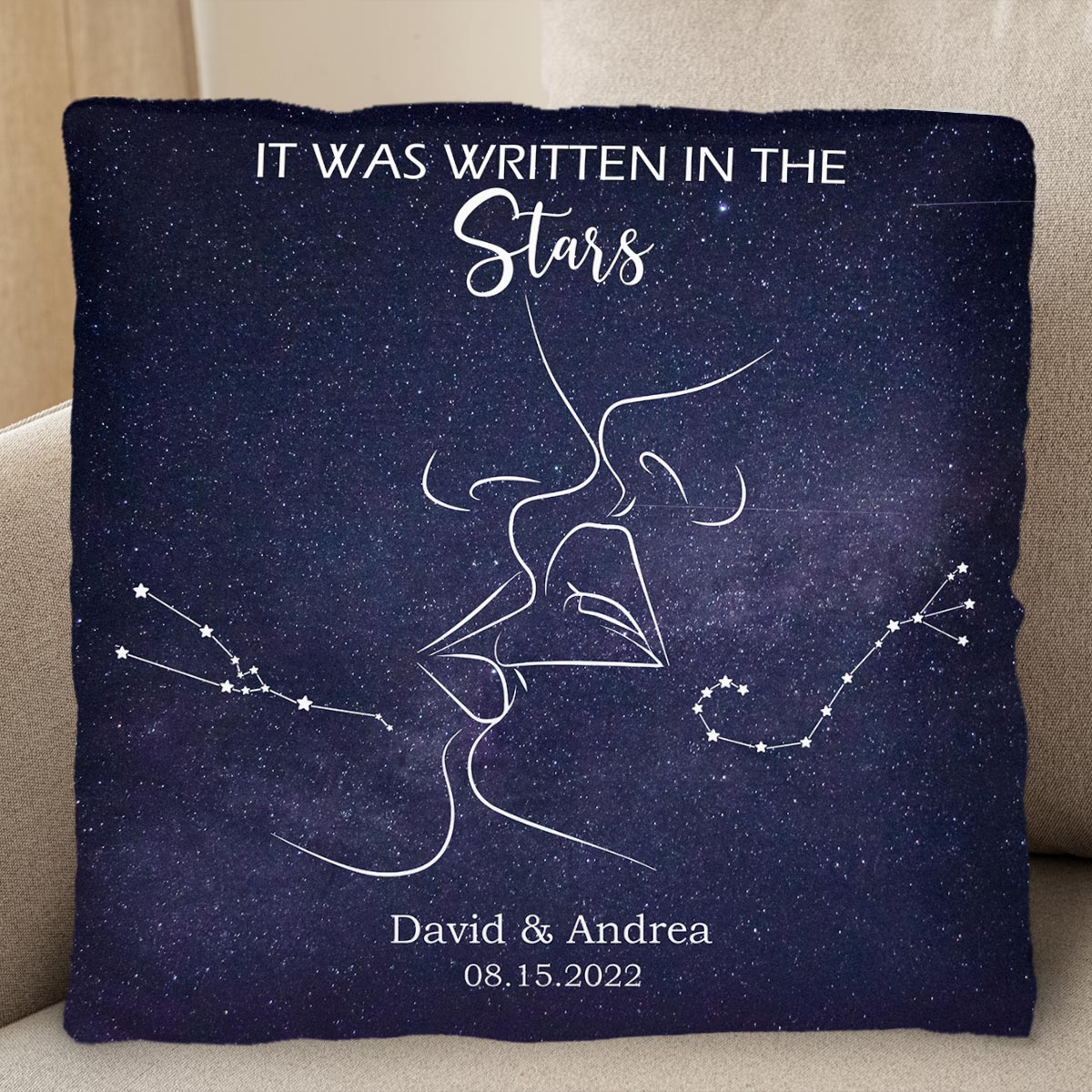 It Was Written In The Stars Constellation Pillow