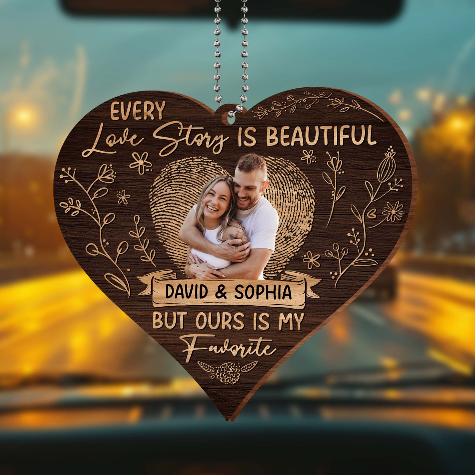 Every Love Story Is Beautiful But Ours Is My Favorite With Floral Heart