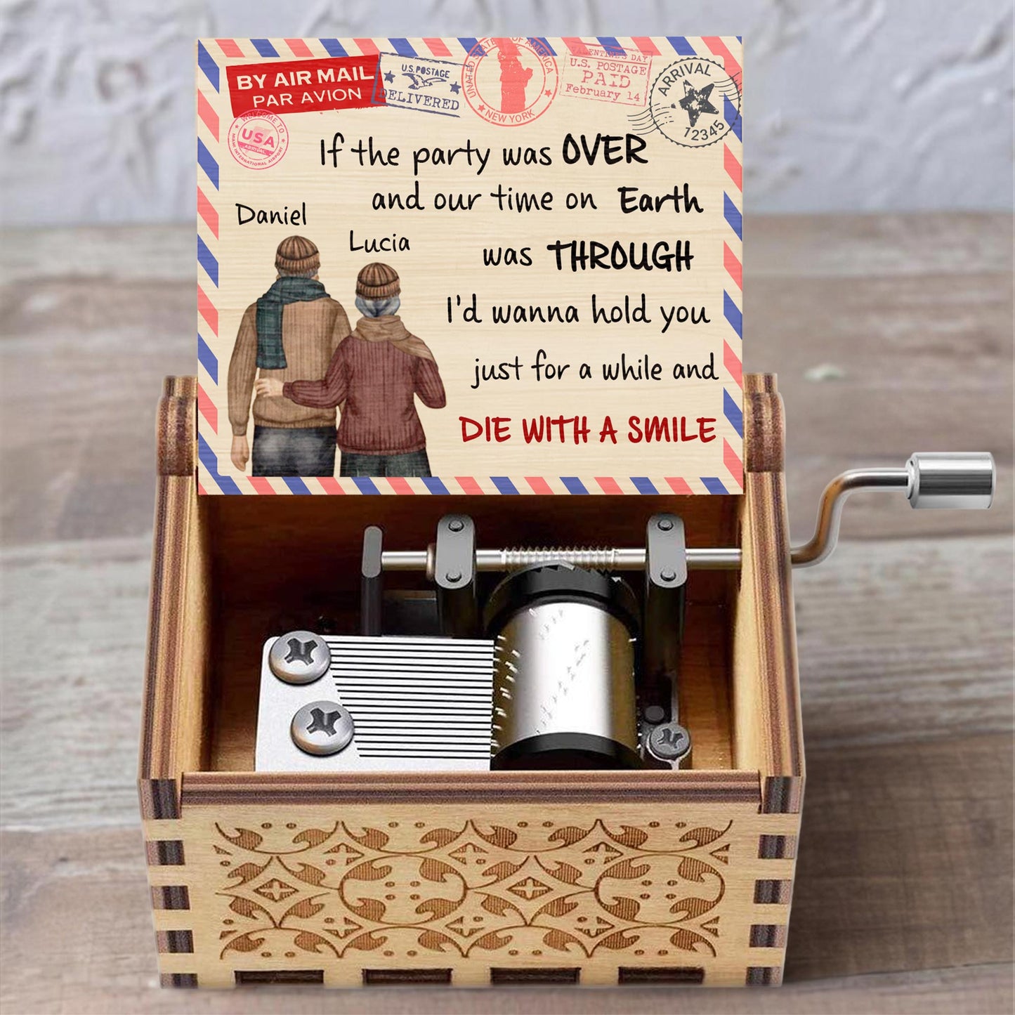 Hold You Just For A While And Die With A Smile Vintage Design