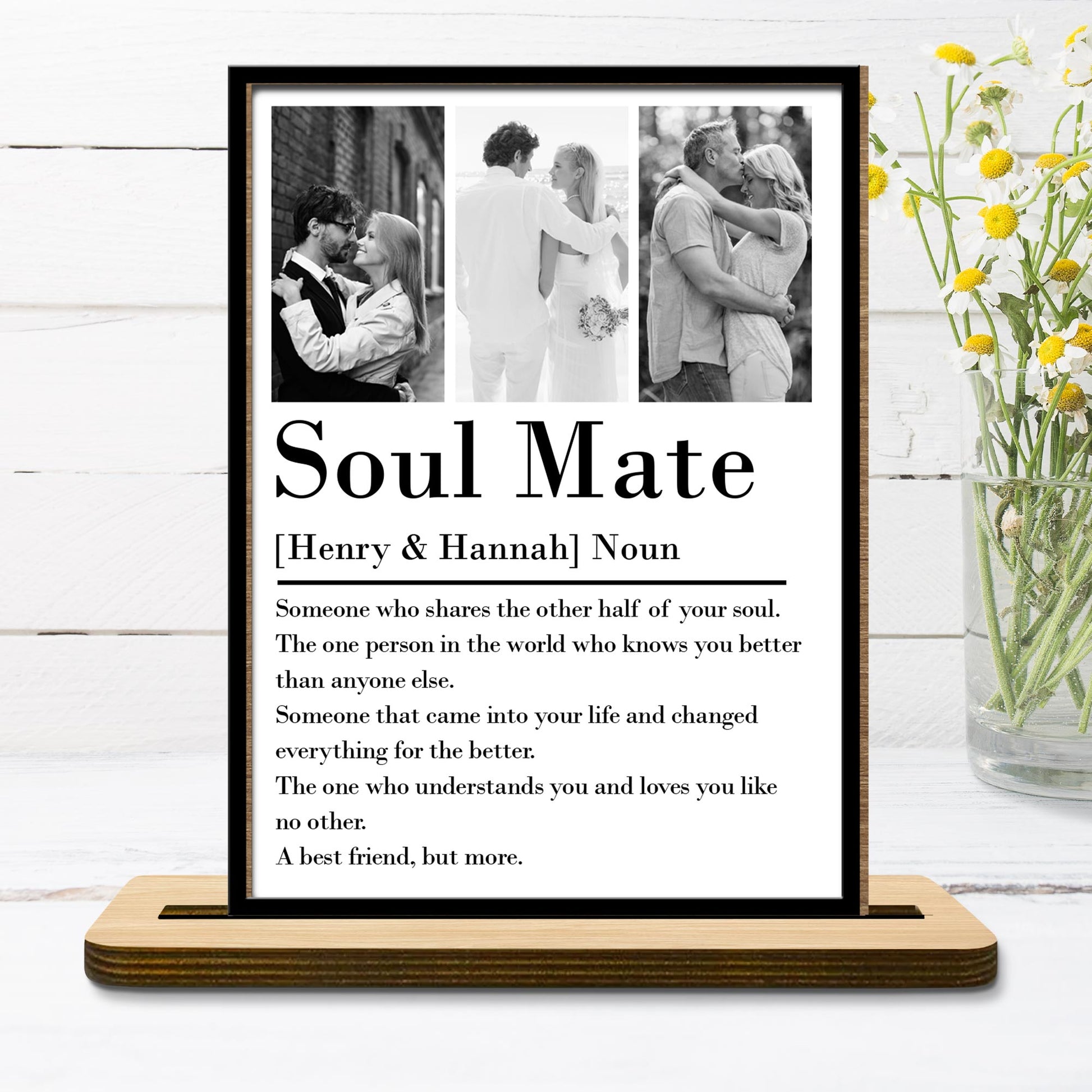 Soul Mate Definition Photo Collage Personalized Plaque