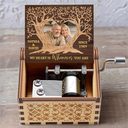 My Heart Is Whenever You Are Tree Design