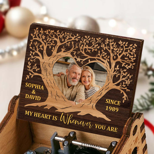 My Heart Is Whenever You Are Tree Design