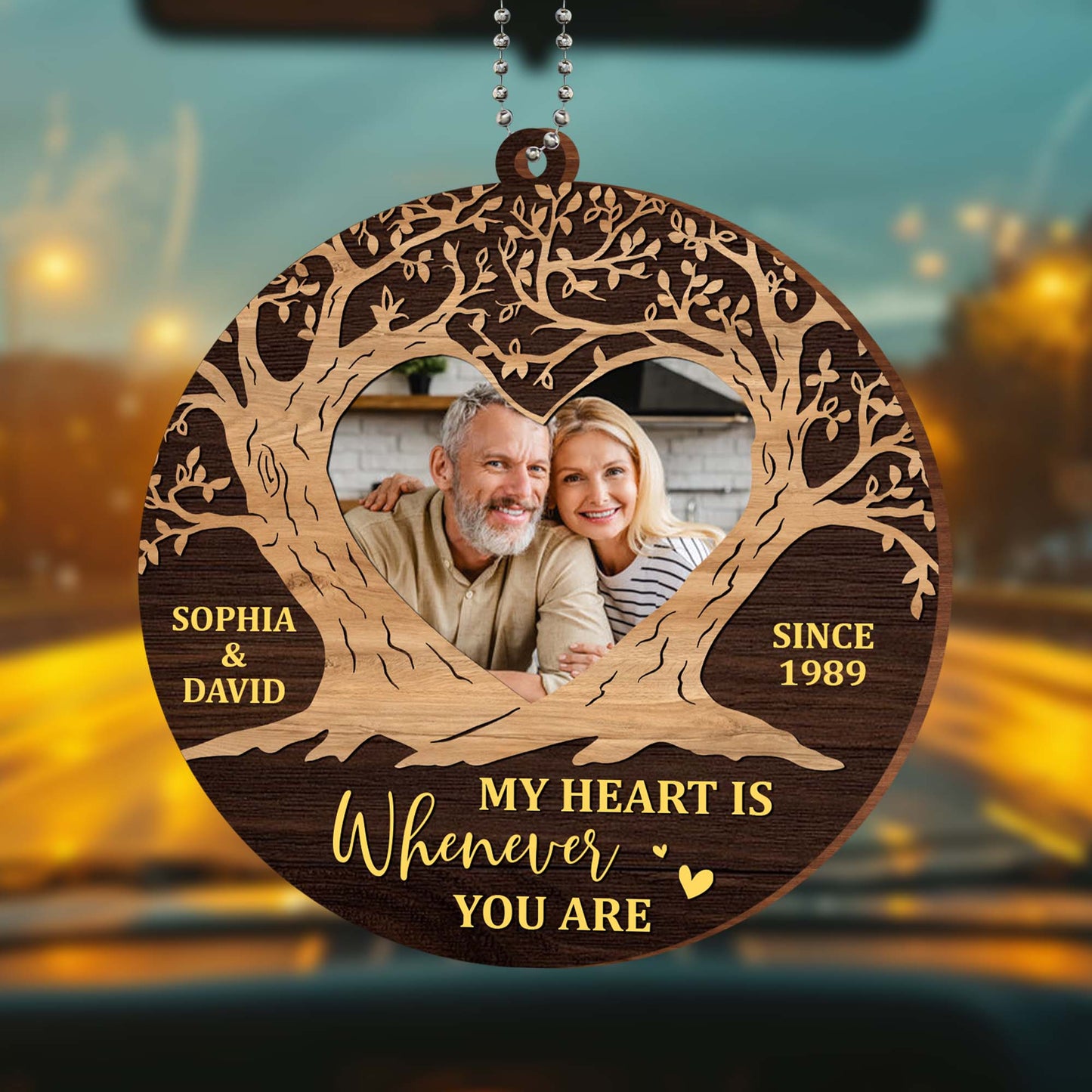 My Heart Is Wherever You Are Tree and Heart Design
