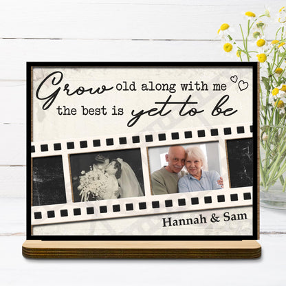 Grow Old Along With Me, The Best Is Yet To Be Floral Film Strips