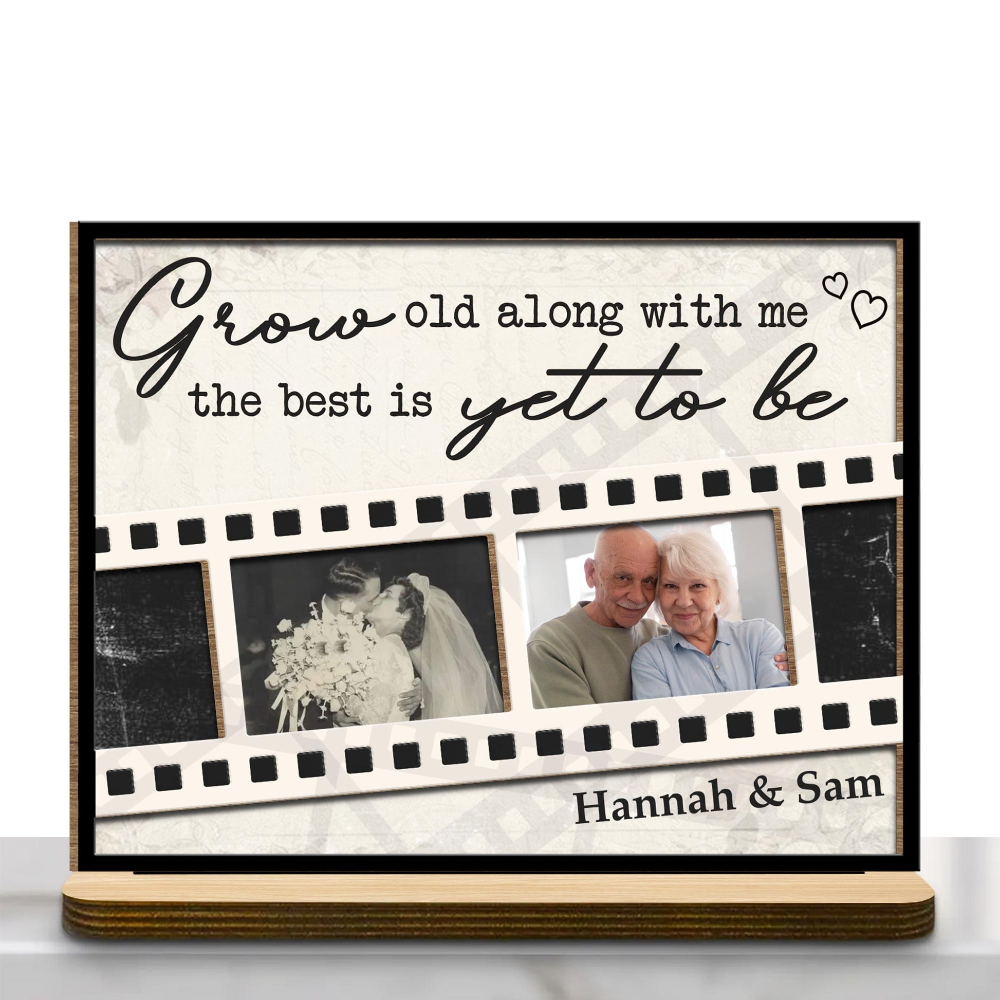 Grow Old Along With Me, The Best Is Yet To Be Floral Film Strips