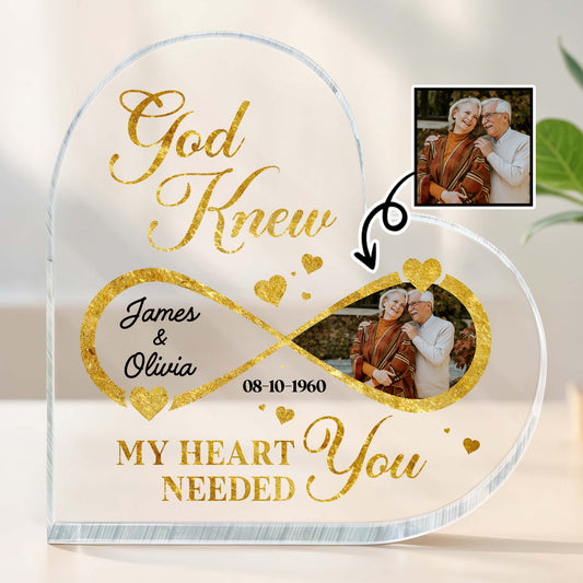 God Knew My Heart Needed You With Hearts And Glitter Design