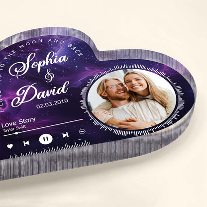 I Love You To The Moon And Back Galaxy Music Player Design