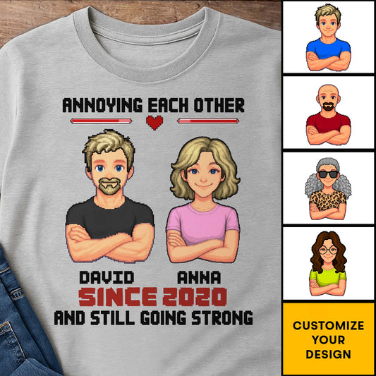 Annoying Each Other Since, Cartoon Couple