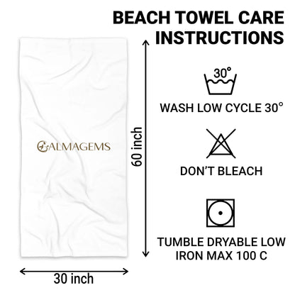 I Love You To The Beach And Back - Personalized Beach Towel - CPL382_BETO