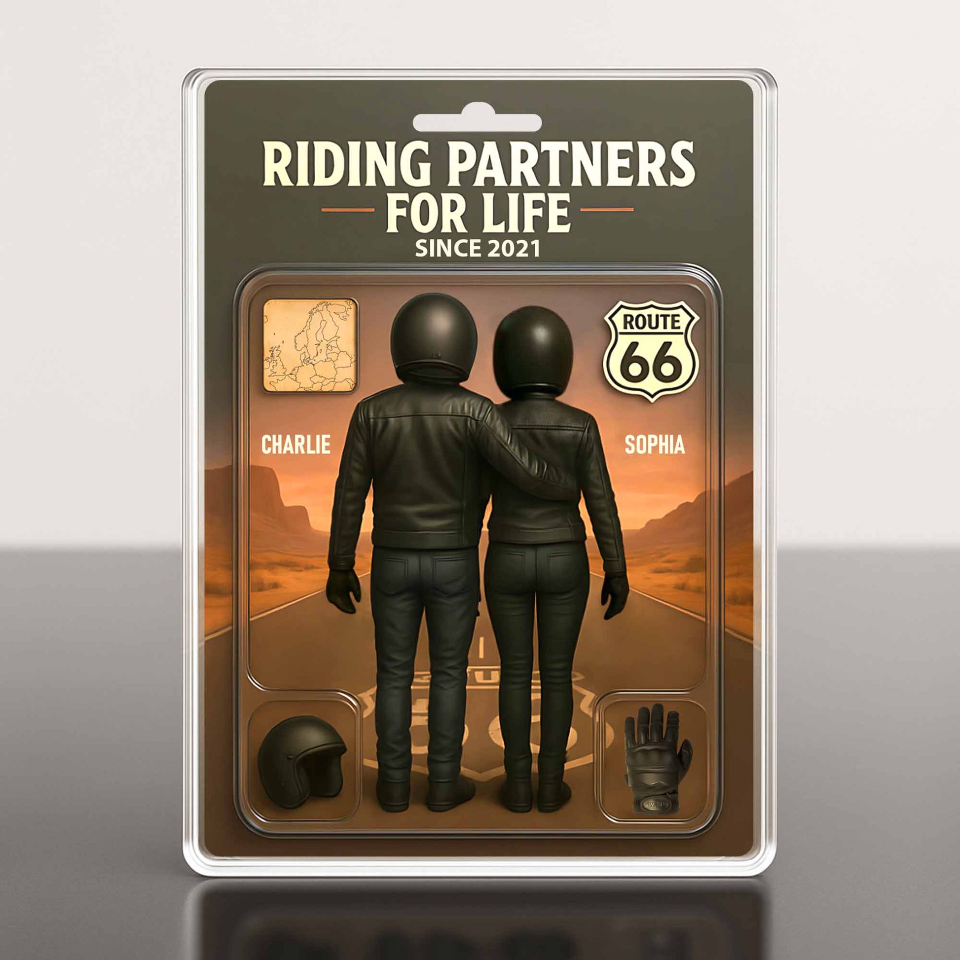 Riding Partners For Life, Motorcycle Gear, Route 66