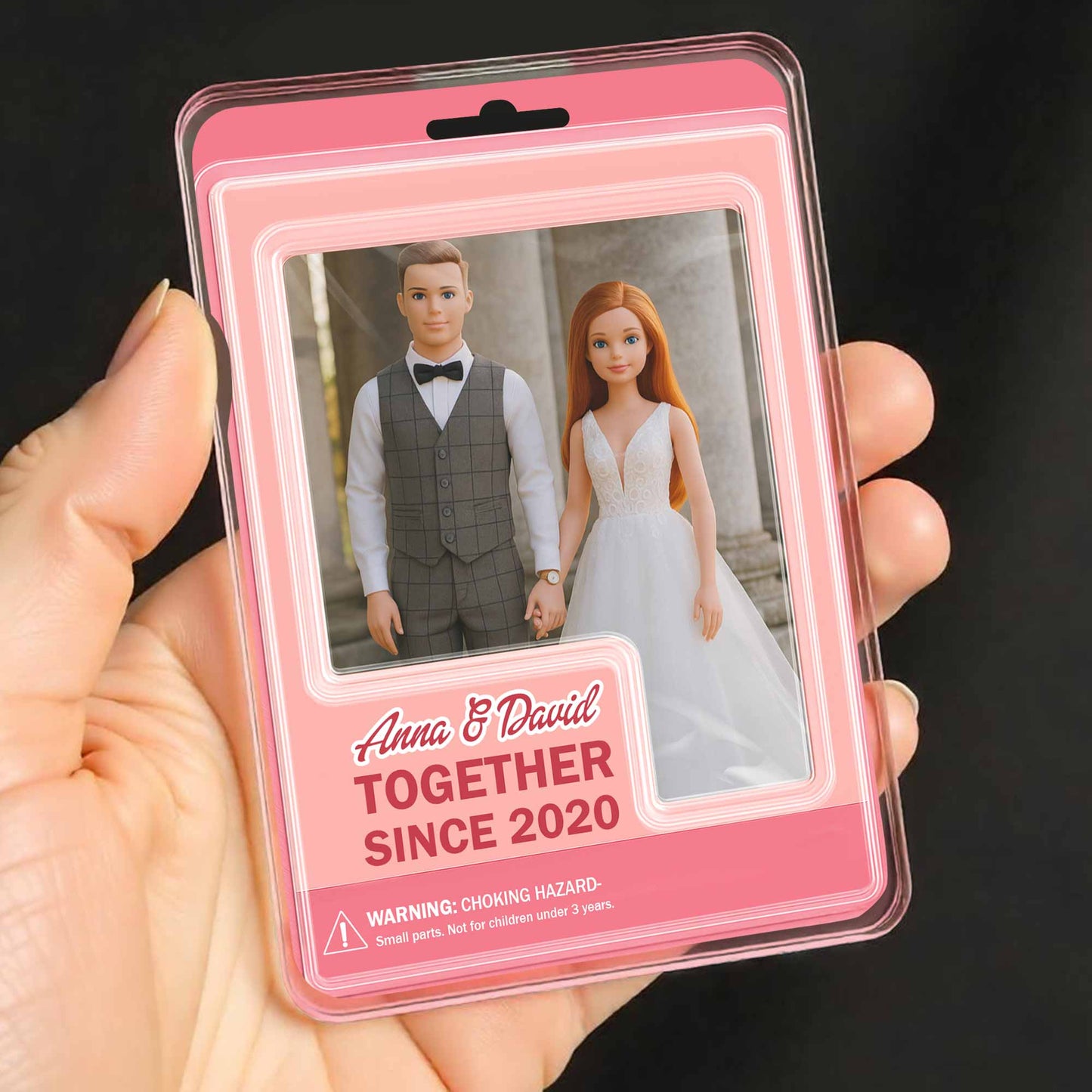 Together Since, Doll Couple In Wedding Attire