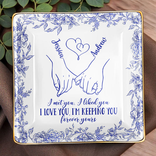 I Met You, I Loved You, Floral Heart Design