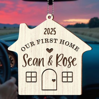 Our First Home, House Shape Ornament