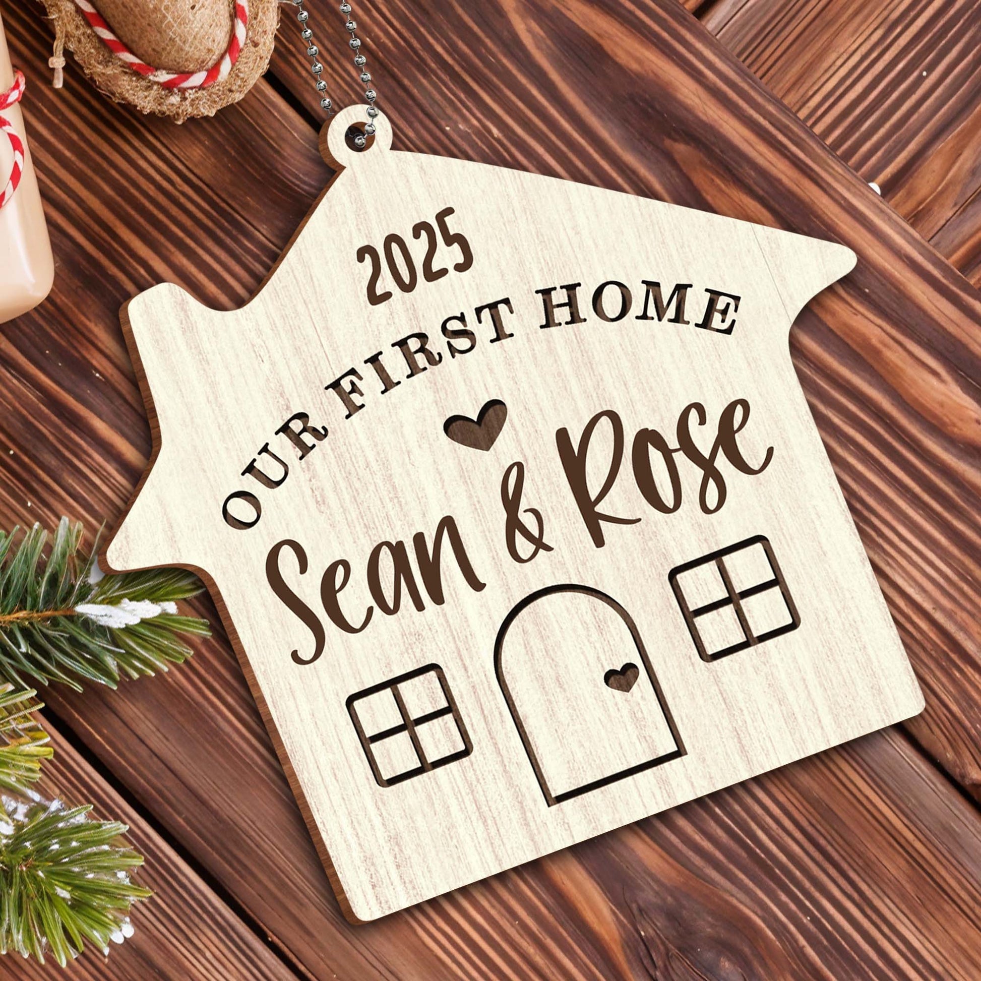 Our First Home, House Shape Ornament