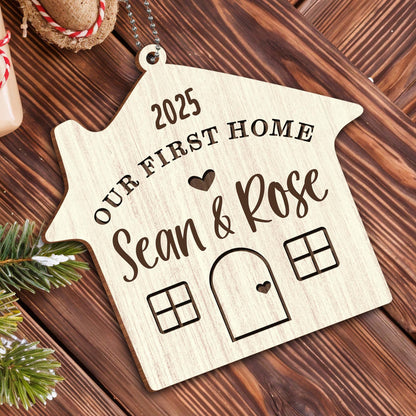 Our First Home, House Shape Ornament